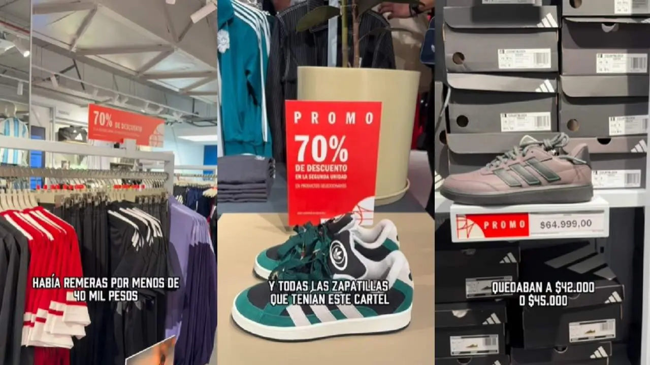 Adidas abrió un megaoutlet en Recoleta con zapatillas desde $40.000